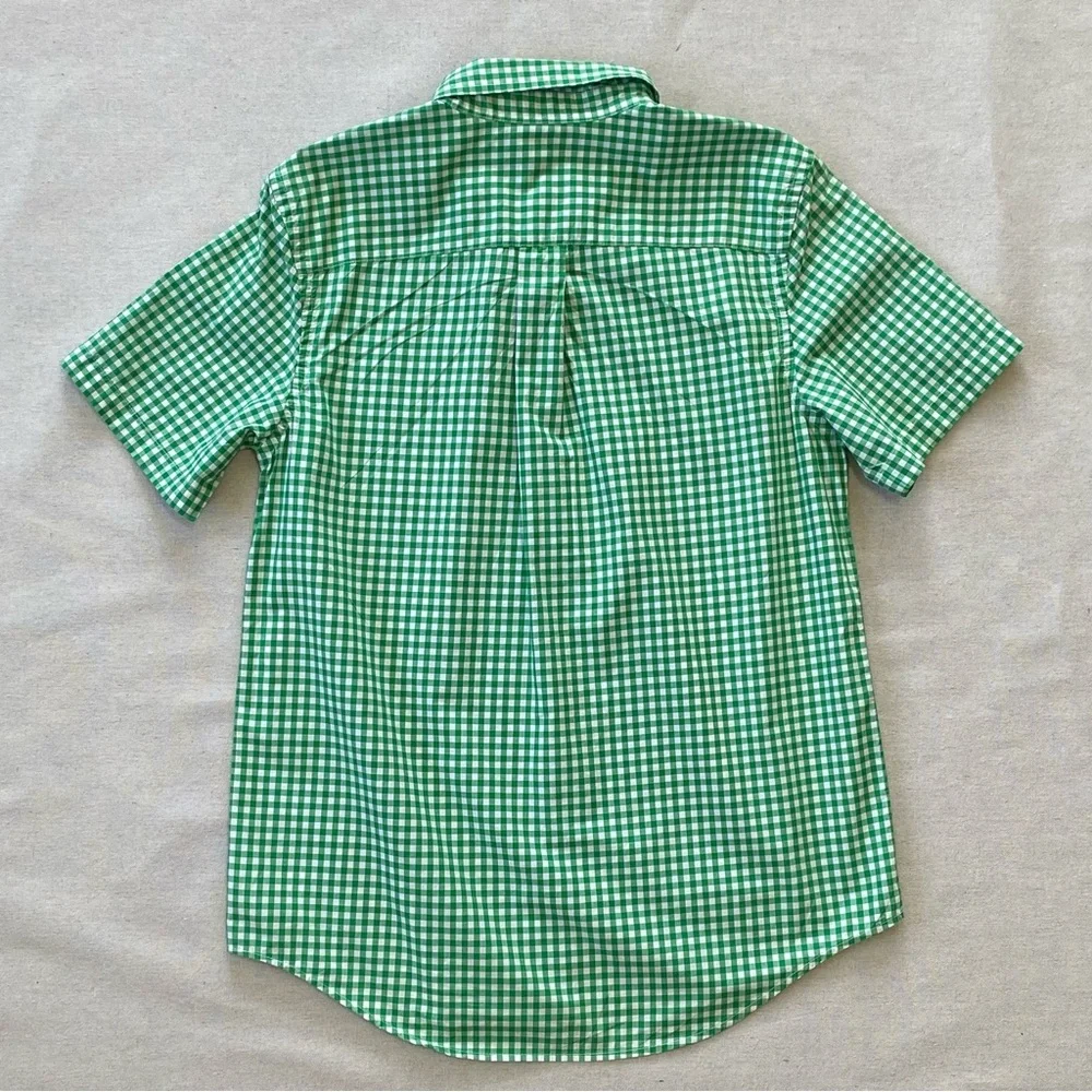 Ralph Lauren Gingham Shirt Short Sleeve Button Down Boys XL(18-20)